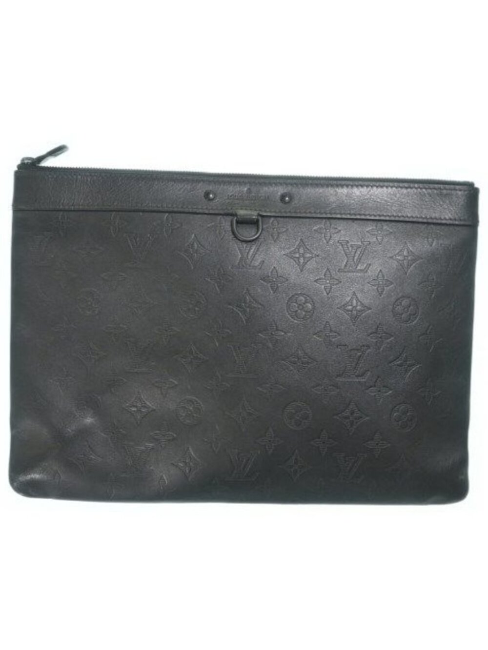 Louis Vuitton Monogram Shadow Pochette Discovery Clutch Black